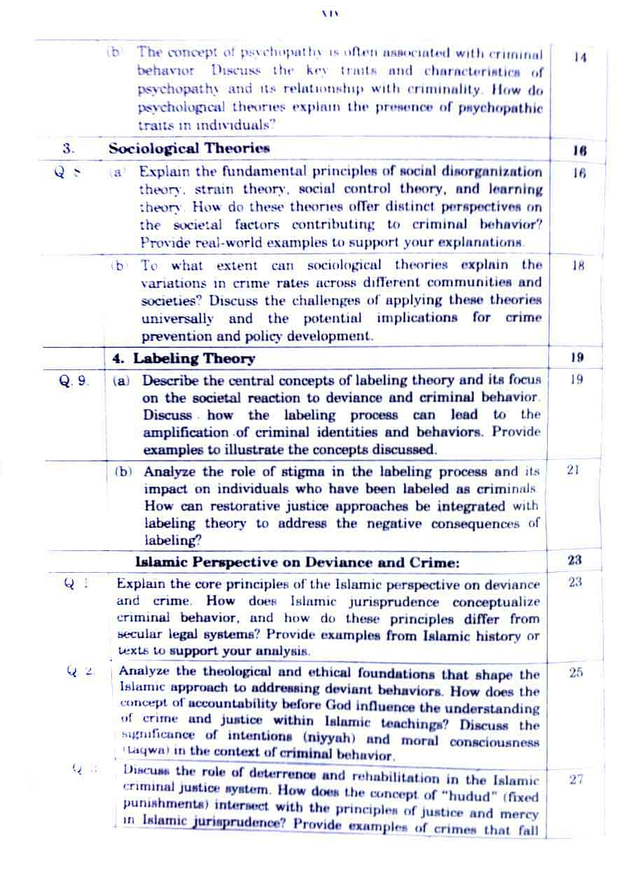 Exploring Criminology Q&A Guide For CSS, PMS By M Akram