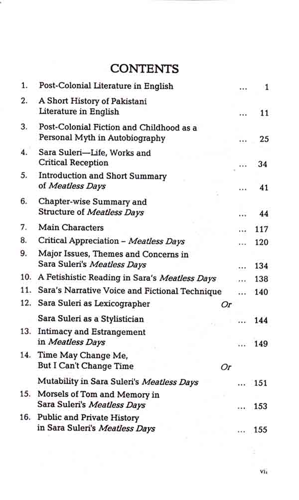 Famous Meatless Days Book By Sara Suleri