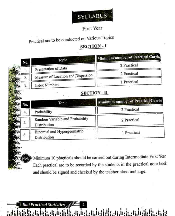 Ilmi Practical Statistics Note Book & Viva Voce For Class 11